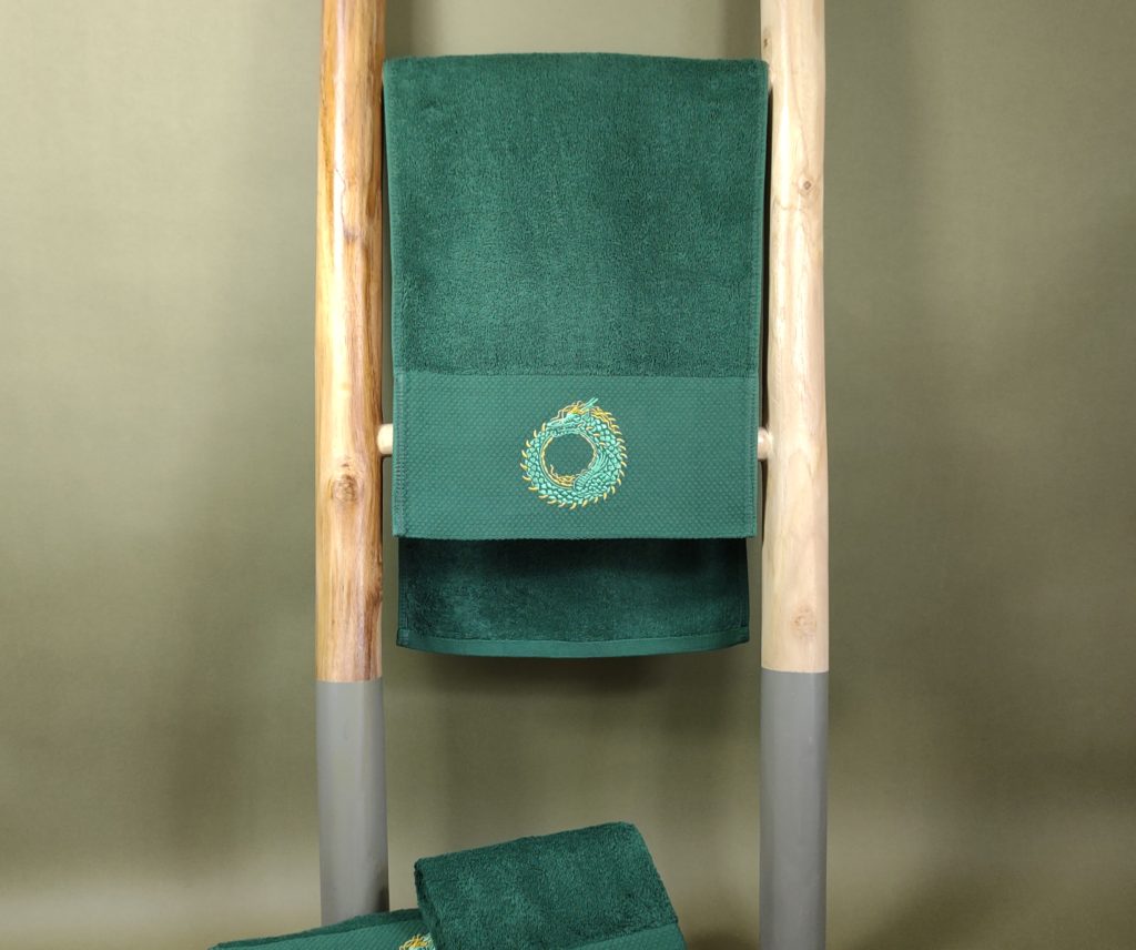 The symbolism of GrapplingArc Green Sweat Towel Whatistruth.life 1024x856